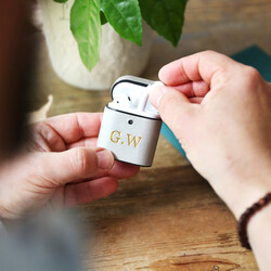 Personalised Vegan Leather AirPods Case