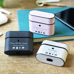 Personalised Song Vegan Leather AirPods PRO Case