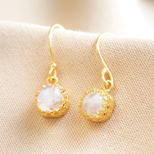 Lisa Angel Moonstone Drop Earrings