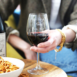 Personalised Message Wine Glass