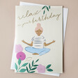 Relax On Your Birthday Card Laid on Top of Envelope with Natural Backdrop