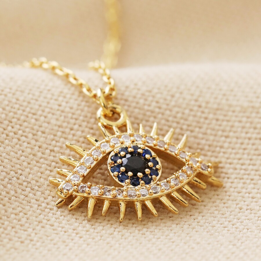 Winnifred Winnifred Stainless Steel EvilEye Necklace Crystal Gold-plated  Plated Stainless Steel Necklace Price in India - Buy Winnifred Winnifred  Stainless Steel EvilEye Necklace Crystal Gold-plated Plated Stainless Steel  Necklace Online at Best
