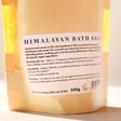 Ingredients and Info on Back of Restful Night Himalayan Bath Salts