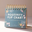 Weekly Positivity Floral Desktop Flip Chart on Neutral Background
