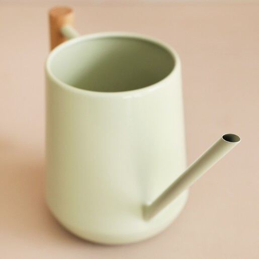 Top View of Burgon & Ball Pale Jade Indoor Watering Can