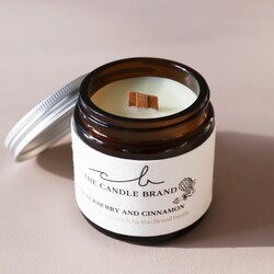 The Candle Brand Blackberry and Cinnamon Scented Candle