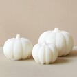 The Candle Brand Halloween Pumpkin Trio Wax Melts on Neutral Background