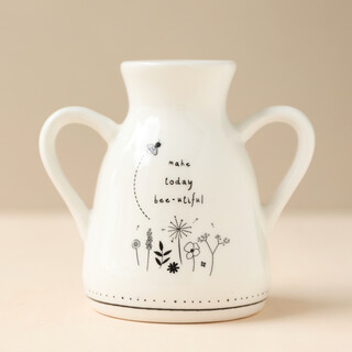 Ceramic Make Today Bee-utiful Twin Handle Bud Vase