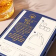 Information on Back of Box of Keep it Cool Whisky Stones