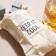 Close Up of Storage Pouch From Keep it Cool Whisky Stones