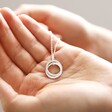 Lisa Angel Sterling Silver Interlocking Crystal Rings Necklaces