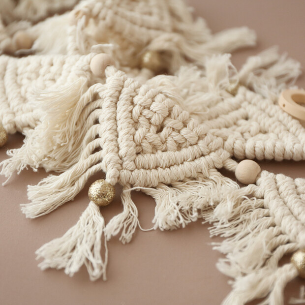 Cream Macrame Garland | Lisa Angel