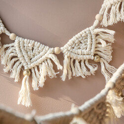Cream Macrame Garland