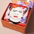 House of Disaster Frida Kahlo Floral Bamboo Socks With Gift Box Opened