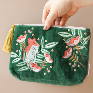 House of Disaster Secret Garden Fox Makeup Bag