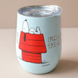 Snoopy Print on the House of Disaster Peanuts I'm Allergic To Mondays Travel Mug