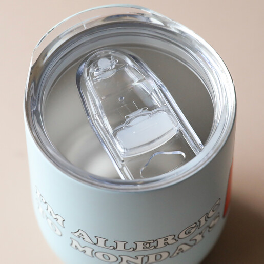 Plastic Lid on the House of Disaster Peanuts I'm Allergic To Mondays Travel Mug