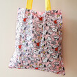 Other Side of House of Disaster Recycled Peanuts Snoopy Shopper Tote Showing Smaller Print of Snoopy
