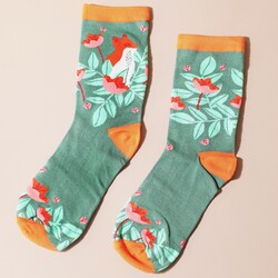House of Disaster Secret Garden Fox Socks