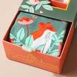 Gift Box Open to reveal House of Disaster Secret Garden Fox Socks