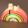 House of Disaster Snoopy Rainbow LED Night Light Lit Up with Neutral Background
