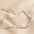 Estella Bartlett Blue Lace Agate Amelia Bracelet on Beige Coloured Fabric