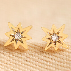 Estella Bartlett North Star Crystal Stud Earrings