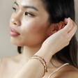 Estella Bartlett Set of 2 Semi-Precious Bead Bracelets Worn by Model