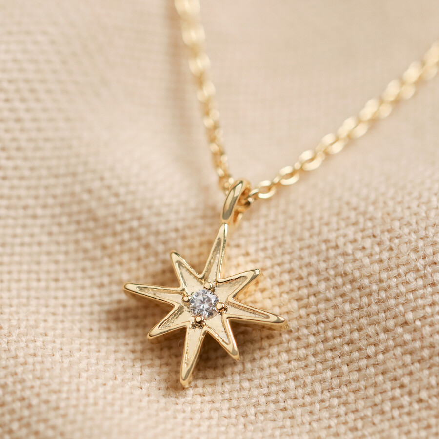 North Star Necklace in Gold Estella Bartlett Lisa Angel