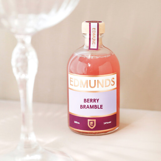100ml Edmunds Cocktails Berry Bramble With Glass 100ml Edmunds Cocktails Berry Bramble