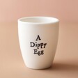 East of India Dippy Egg Porcelain Egg Cup with Pink Background