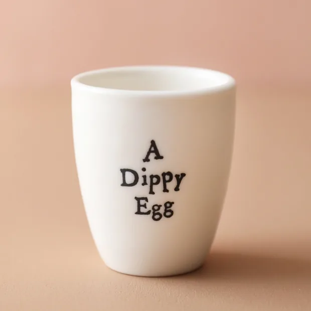 East of India Dippy Egg Porcelain Egg Cup East of India Dippy Egg Porcelain Egg Cup