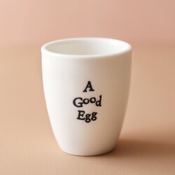 East of India Good Egg Porcelain Egg Cup