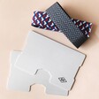Gentlemen's Hardware Aluminium Card Holder in Silver With Spare Band