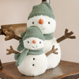 Jellycat Large Maddy Snowman Soft Toy With Smaller Version