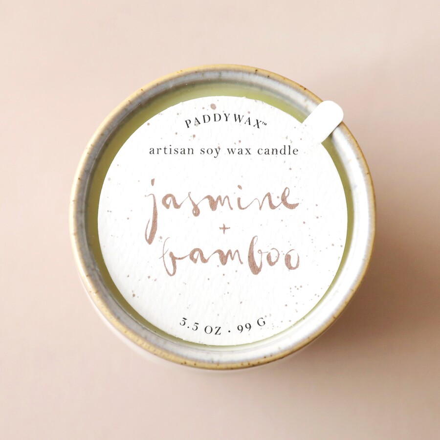 Jasmine & Bamboo Scented Candle Paddywax Lisa Angel