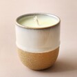 Unlit Paddywax Mini Jasmine & Bamboo Scented Candle with Pink Background