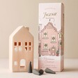 Paddywax Persimmon Chestnut Ceramic House Incense Holder With Box and Incense Cones