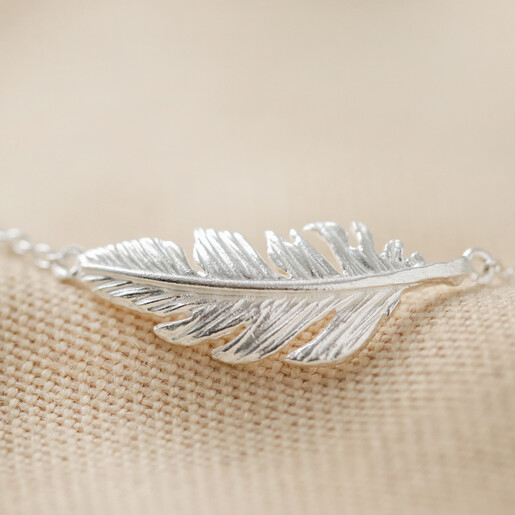 Silver on sale feather brooch