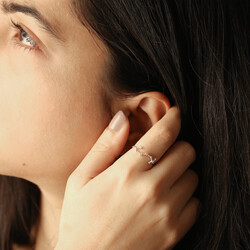Adjustable Sterling Silver Constellation Ring
