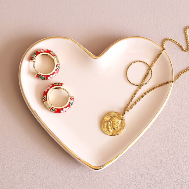 Pink Heart Trinket Dish Pink Heart Trinket Dish