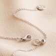 Adjustable Slider on Opal and Enamel Floral Pendant Necklace in Silver