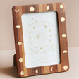 Wooden Moon Phase Frame with Gold Detailing