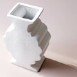 Ceramic Art Deco Scalloped Edge Vase Shot from an Angle