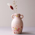 Ceramic Lovely Nana Floral Vase Filled With Dried Flowers