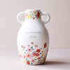 Ceramic Wonderful Mum Floral Vase on Neutral Background