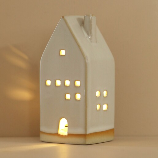 Rustic Ceramic House LED Decoration | Homeware | Lisa Angel