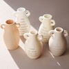 Empty Small Ceramic Bud Vases in Shadowed Room