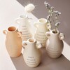Small Ceramic Bud Vases with Dried Flowers