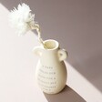 Small Ceramic Nana Bud Vase with White Flower